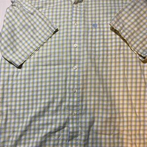 George Strait Cowboy Cut Collection by Wrangler Plaid Buttoned Shirt